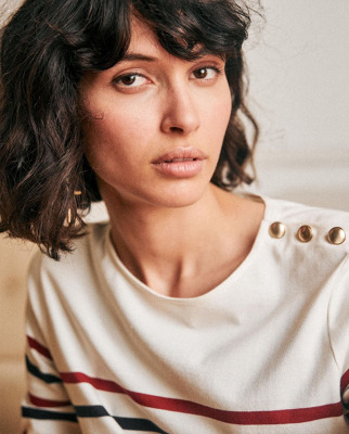 法式经典海魂衫条纹套头针织T恤