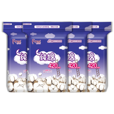 Free飞卫生巾超长夜用420mm