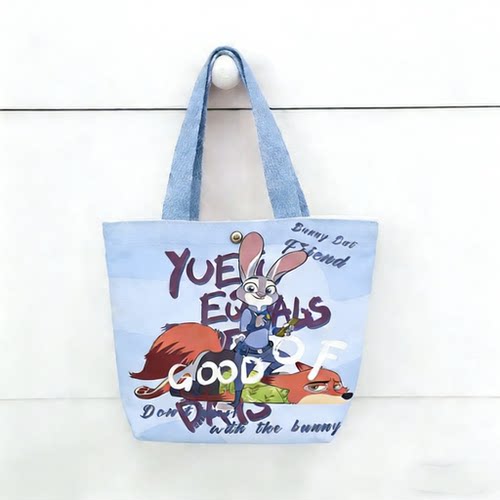 六一儿童节宝宝周岁卡通帆布包可爱手提包儿童幼儿园帆布袋伴手礼