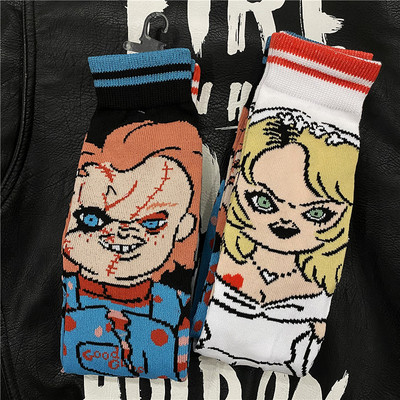 鬼娃恰吉卡通中筒袜