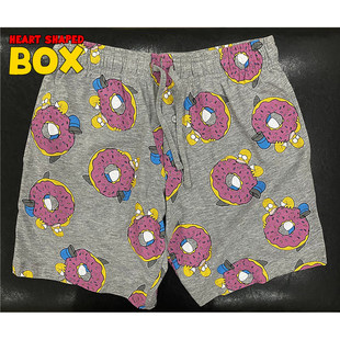 短裤 辛普森卡通家居裤 睡裤