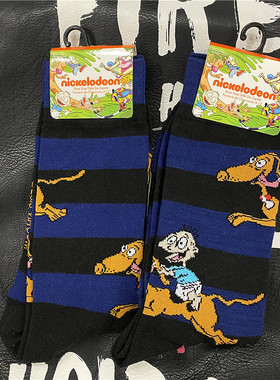 淘气小兵兵卡通中筒袜