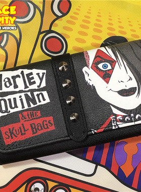 美漫蝙蝠侠自杀小队小丑女哈莉奎茵卡通钱包钱夹