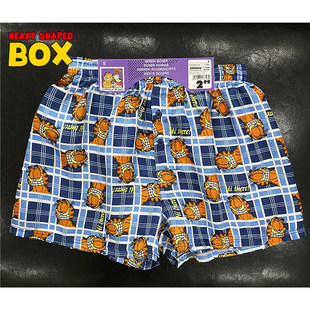 加菲猫卡通家居裤睡裤短裤 色丁材质