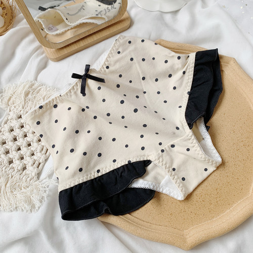 复古赫本风波点甜美少女女内裤