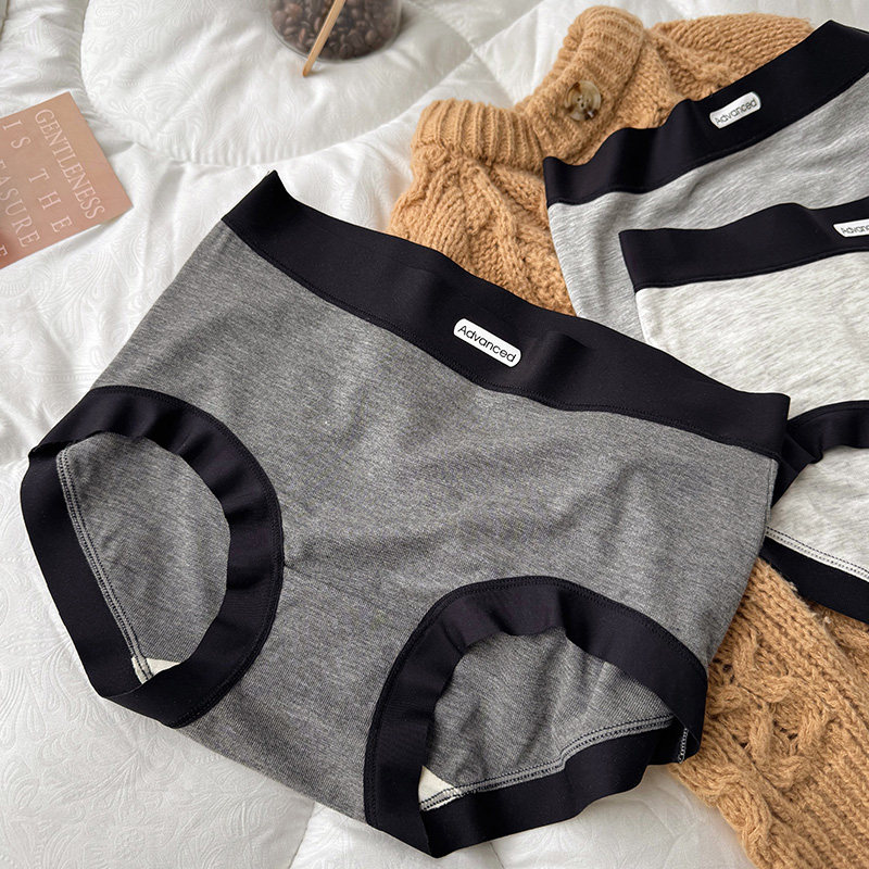 灰色系运动风内裤女士亲肤人棉无痕7A抑菌裆中高腰舒适透气三角裤,女士内衣/男士内衣/家居服,女三角裤,淘宝优惠券,粉丝福利购,淘宝优惠卷