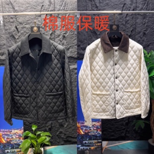 高档简约百搭保暖休闲棉衣夹克 翻领棉服外套男士 秋冬爆款 轻奢时尚