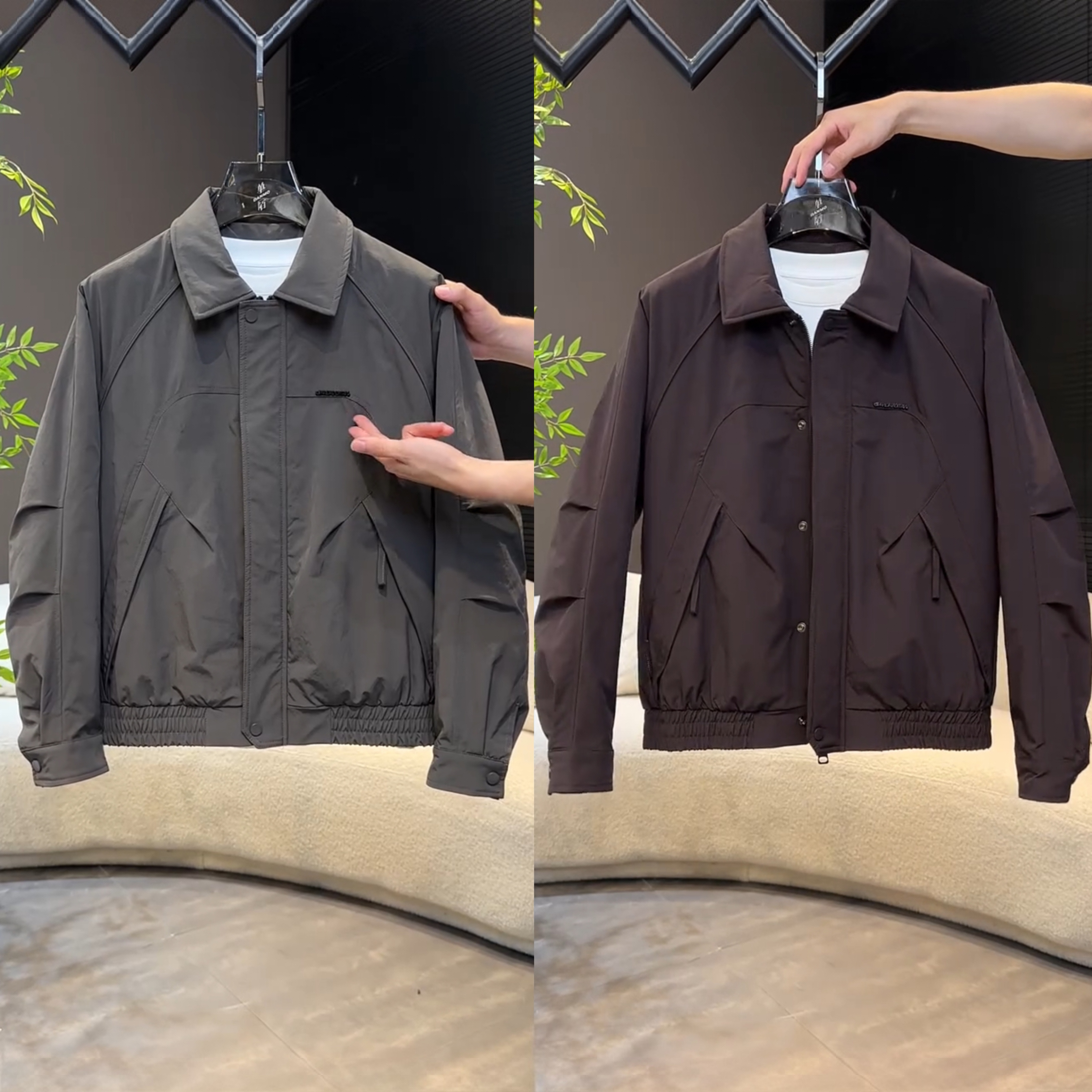 冬季加厚保暖工装翻领夹克外套