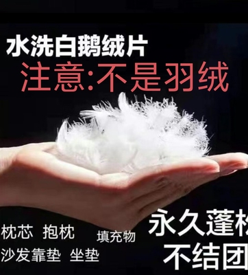 白鹅毛羽毛填充物羽毛抱枕坐垫靠垫枕头