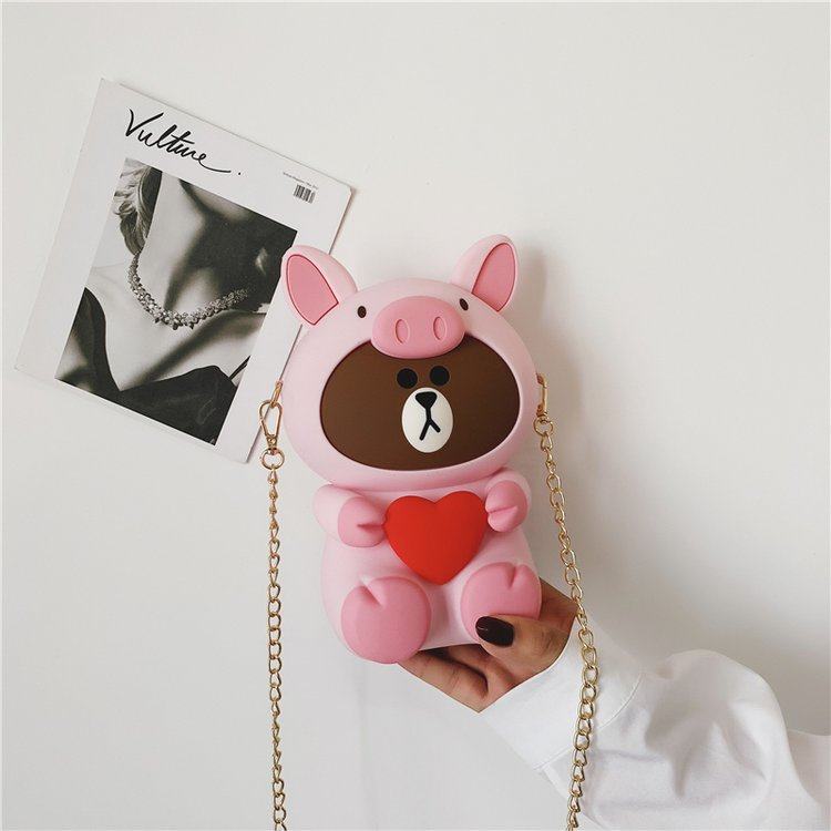 可爱手机小包包2019新款女小熊包斜挎包个性链条单肩包卡通零钱包|msdalam kategori Beg kulit/wanita/beg lelaki, beg Ms. - dari Buy2taobao.com untuk memberikan perkhidmatan ejen Taobao profesional membeli