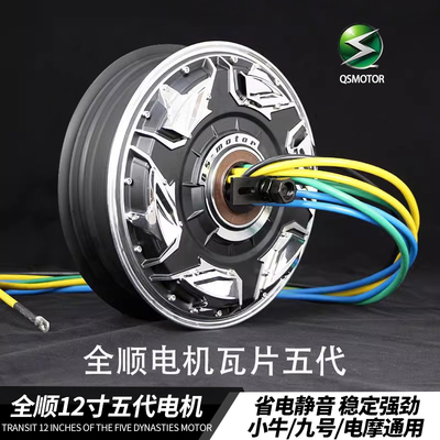 全顺12寸五代电机3000WP/6000W/9000W瓦片省电增强版小牛九号通用