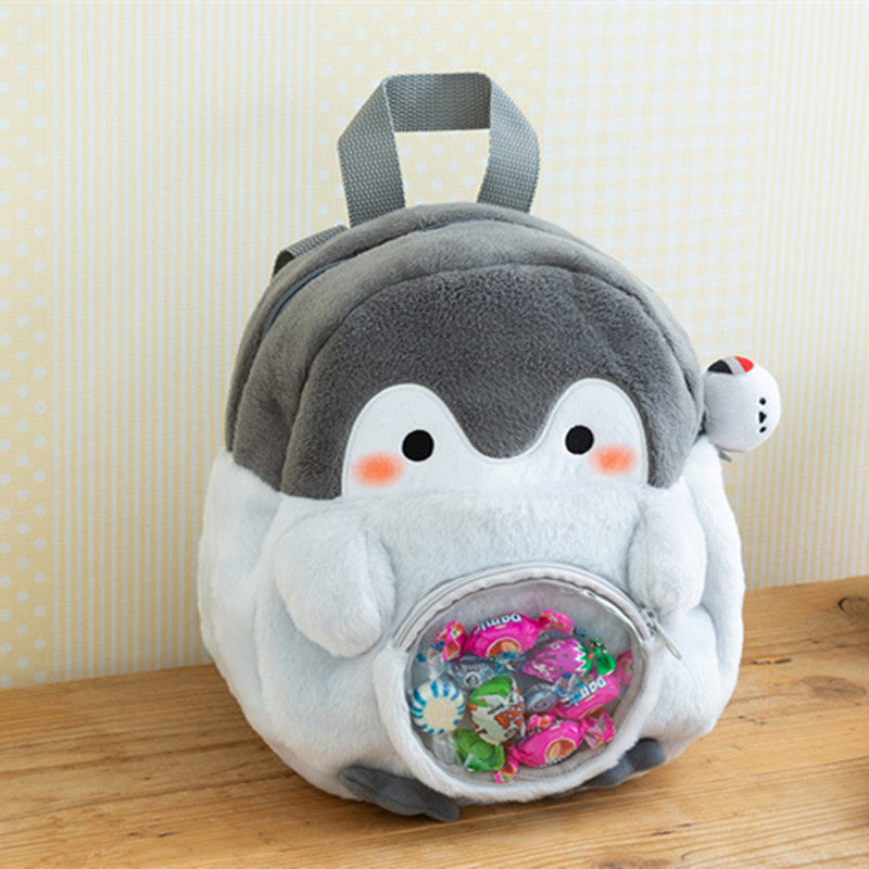 卡通动漫周边正能量企鹅小鸟可爱单肩斜挎公仔双肩小女生迷你背包