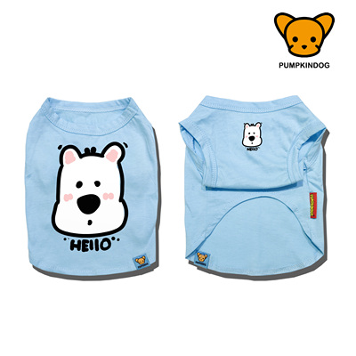 PUMPKINDOG 雪纳瑞纯棉背心西高地短袖T恤睡衣小中型狗狗宠物衣服