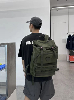 Military Backpack尼龙爱心军风工装休闲多袋旅行包 双肩背包书包