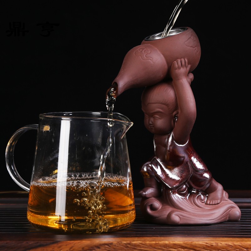 鼎亨创意茶漏套装漏斗茶隔滤网茶叶过滤器功夫茶具配件组合茶道六