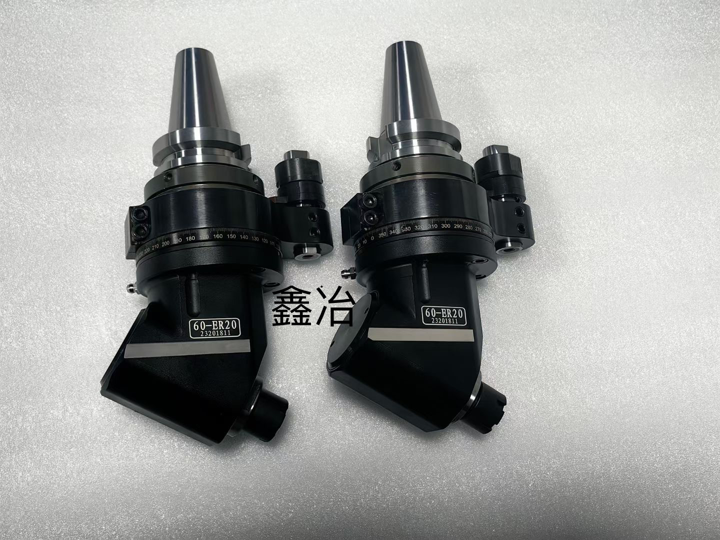 BT50刹车卡钳专用角度头HSK63A微型4锯片45度角度双输岀BT40铣头