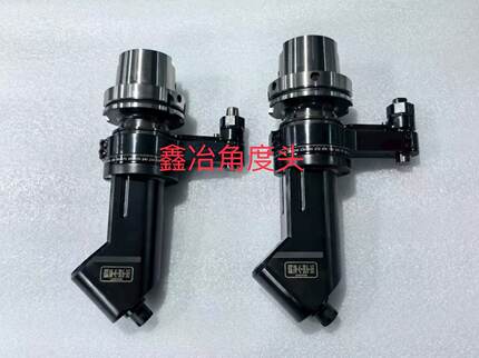 HSK100A一45度高精角度头90度侧铣头后钻孔攻牙铣削数控加工中心
