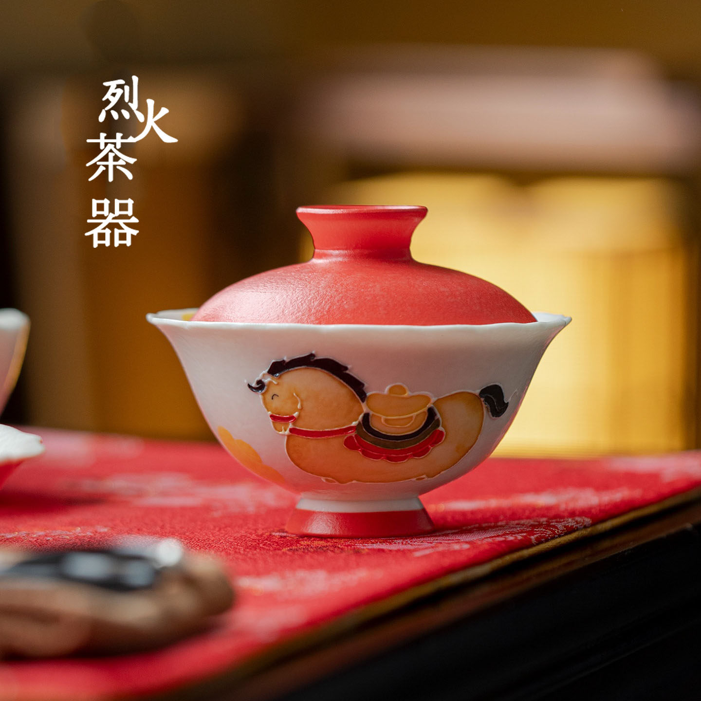 马上有钱陶瓷盖碗茶具家用小号花口泡茶碗高档创意礼盒装盖碗,餐饮具,盖碗,淘宝优惠券,粉丝福利购,淘宝优惠卷