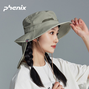 phenix菲尼克斯Urban遮阳帽女款 户外高端透气运动钓鱼渔夫帽 夏季