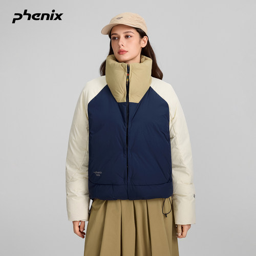 菲尼克斯撞色梭织羽绒服女款