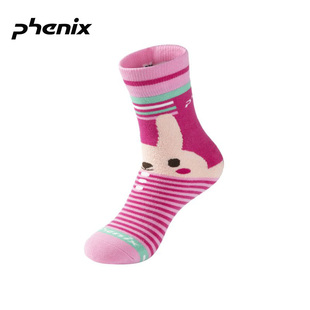 phenix菲尼克斯SKI竞技系列男女小童卡通形象可爱户外保暖滑雪袜