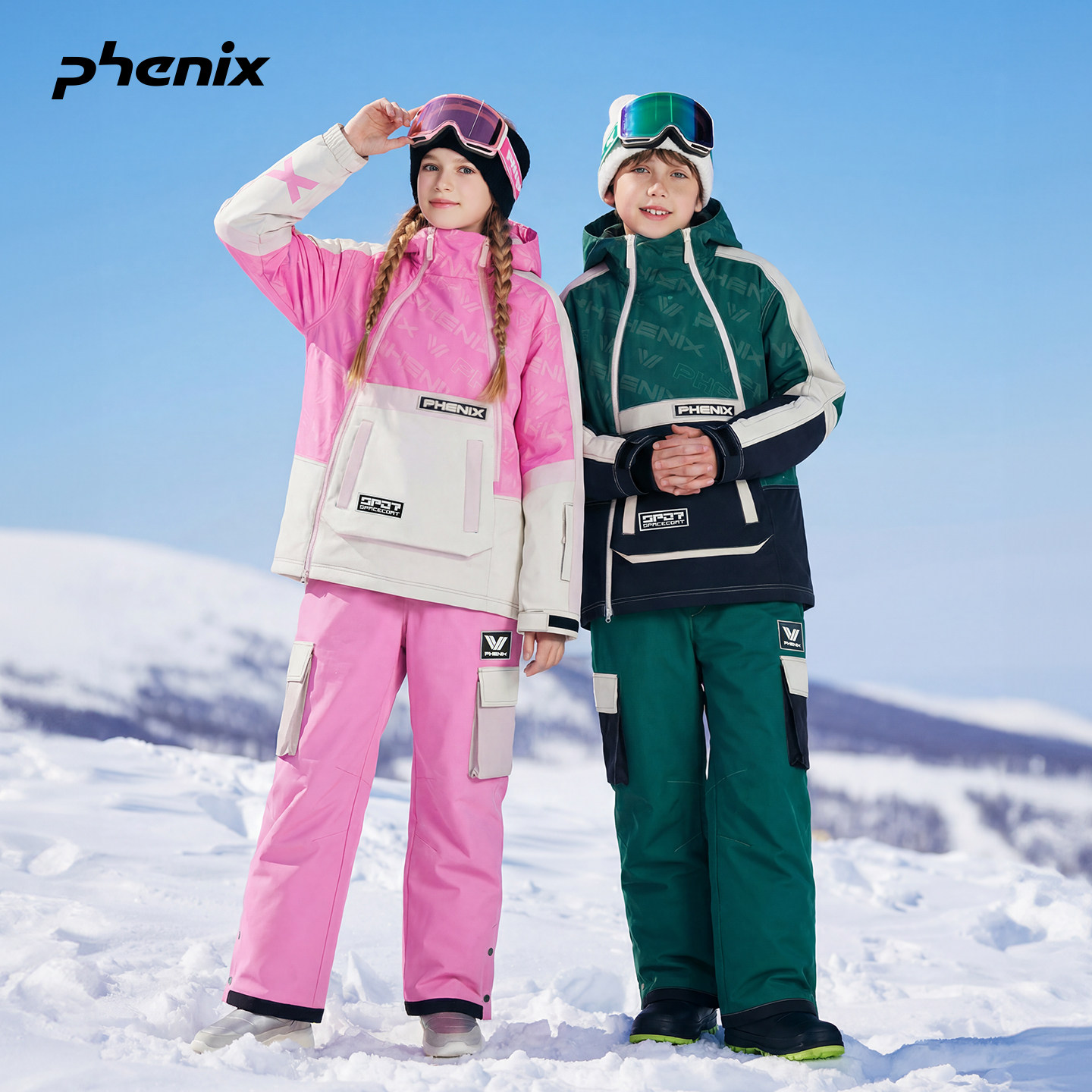 phenix中大童单双板儿童滑雪服图片
