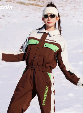 phenix菲尼克斯SP27复古滑雪服女2025秋冬新款单双板防水保暖外套