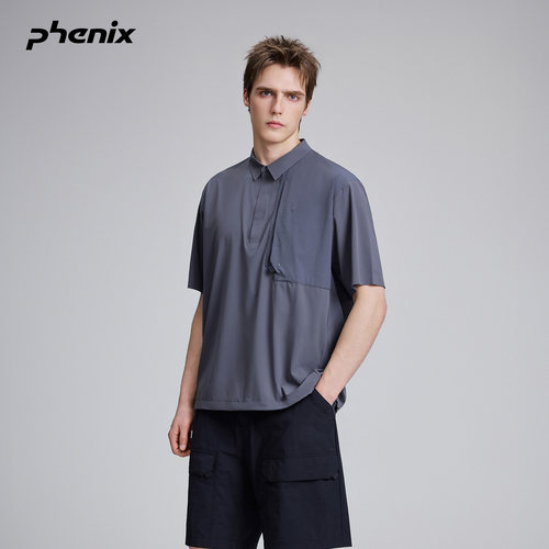 +phenix户外防晒防泼水polo短袖
