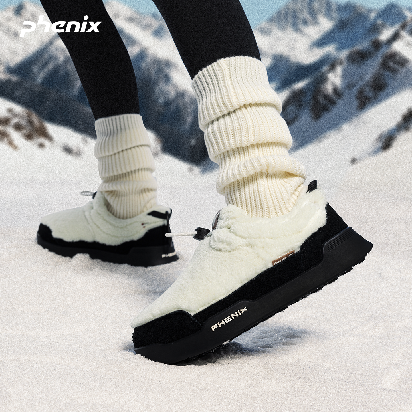 phenix户外加绒低帮抱抱雪地靴