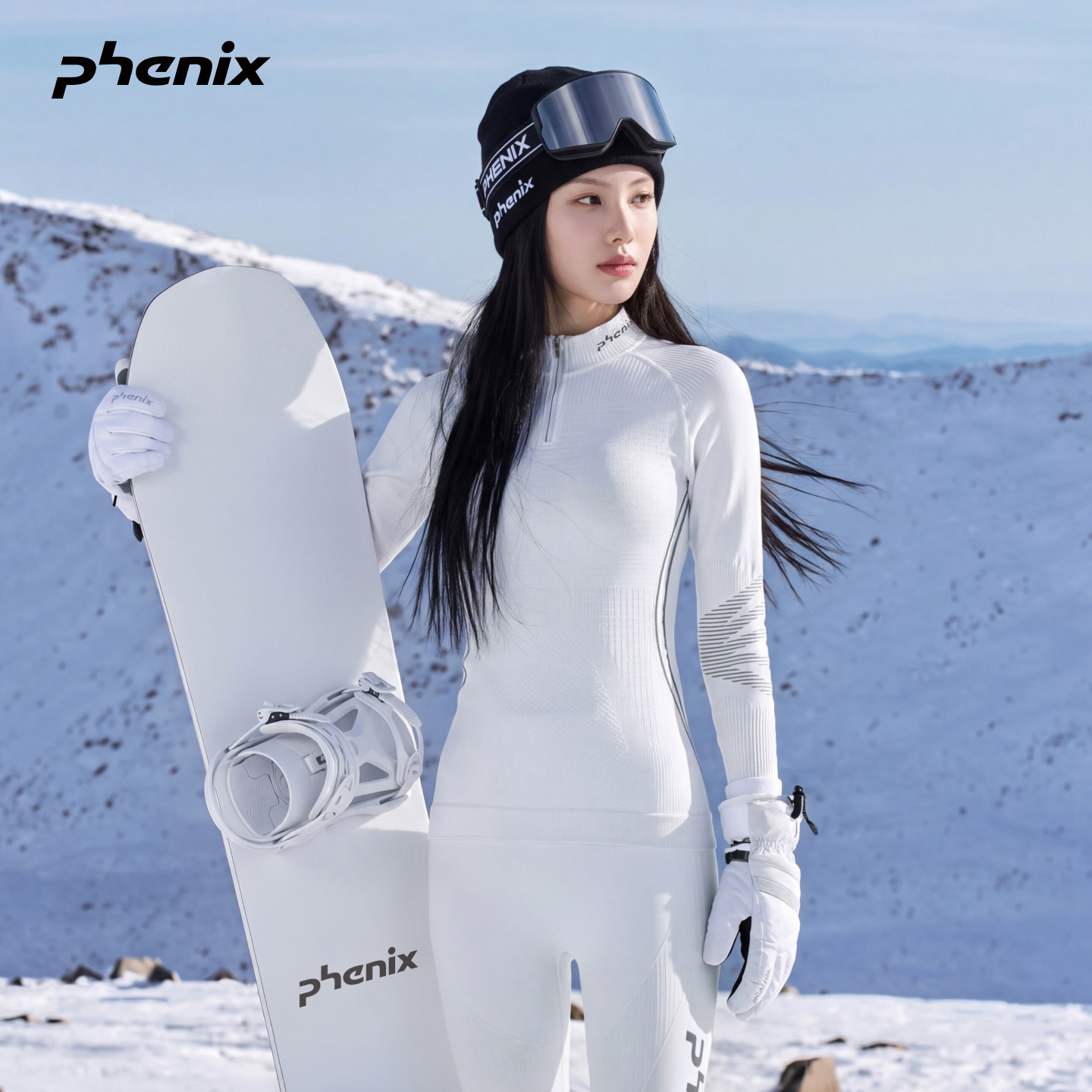 phenix菲尼克斯滑雪速干羊毛保暖抗菌功能内衣套装女户外运动内搭