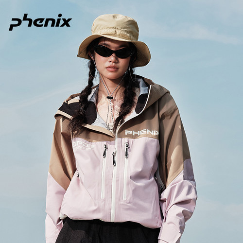 phenix户外防水男女款长款冲锋衣