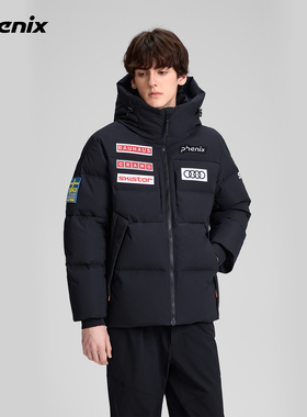 phenix菲尼克斯国家队连帽羽绒服男冬户外加厚保暖鹅绒面包服外套