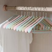 家用宽肩不起包加粗衣架无痕塑料衣撑子成人防滑西服套装 衣挂
