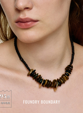FOUNDRY BOUNDARY 叠石项链 原创个性小众设计复古锁骨链 默叙