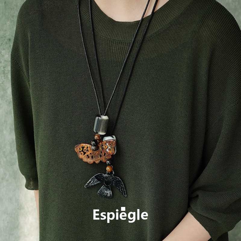 ESPIEGLE Sunkiss小鸟蝴蝶挂件包挂项链 原创小众设计毛衣链默叙