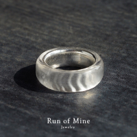 RUNOFMINE逐流白水晶水波戒指