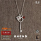 UNEND止续 多宝钥匙Eternal项链 纯银原创设计红玛瑙毛衣链默叙