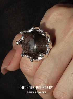 FOUNDRYBOUNDARY旋转木化戒指