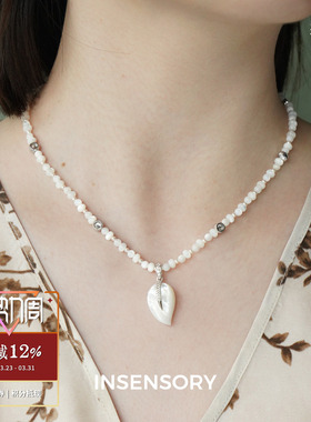 INSENSORY叶影贝母珍珠项链