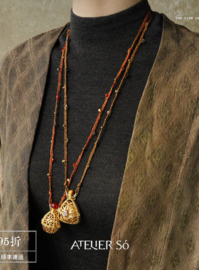 闻香水瓶项链气质毛衣链长项链