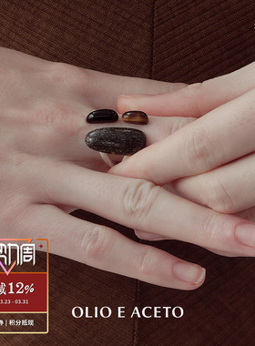 纯银古铜辉石绚梦戒指