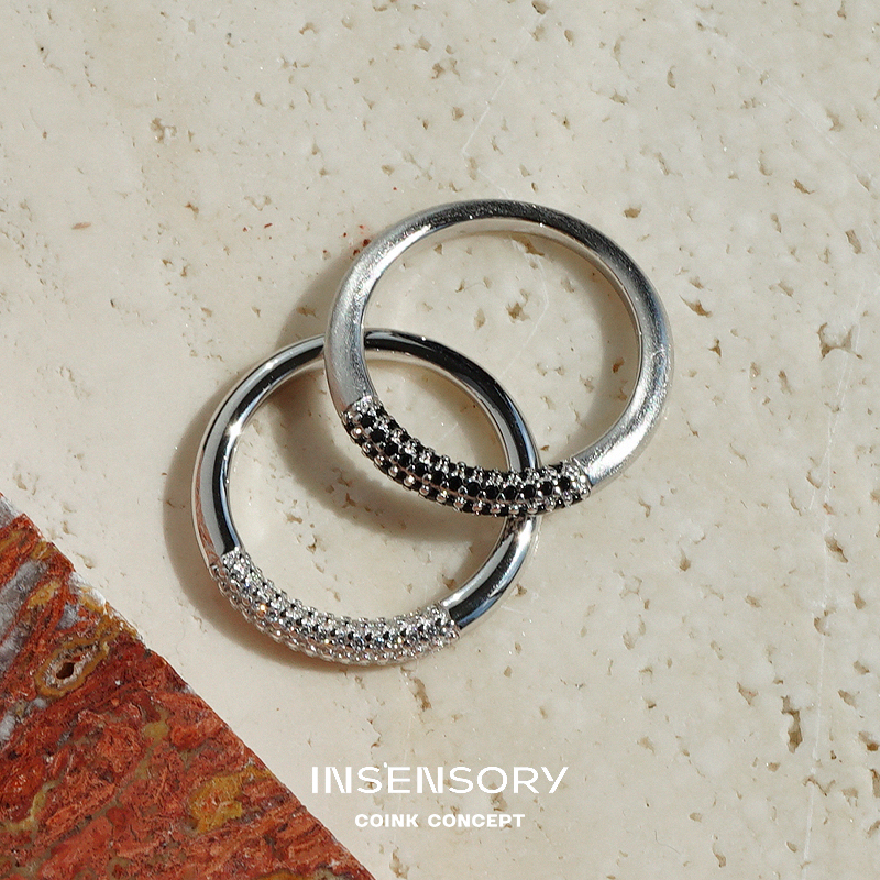 INSENSORY925银单环星点戒指