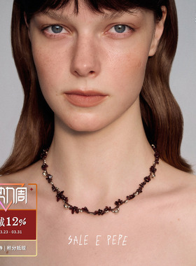 纯银石榴石葡萄多多项链