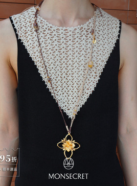 MONSECRET枝影编绳项链