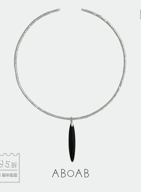 ABOAB 纯银Fusu Collar项圈项链 原创设计师气质银饰choker 默叙