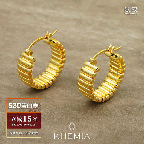 KHEMIAFusilli纯银耳环