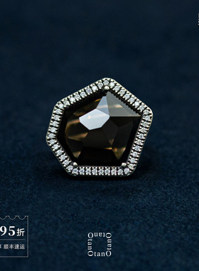 OTANO Aruna戒指 纯银原创小众设计轻奢气质几何宝石饰品 默叙