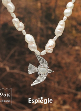 RosaLuck幸运珍珠小鸟项链