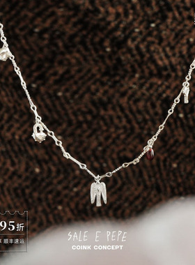 SALEEPEPE纯银小鸟风铃项链