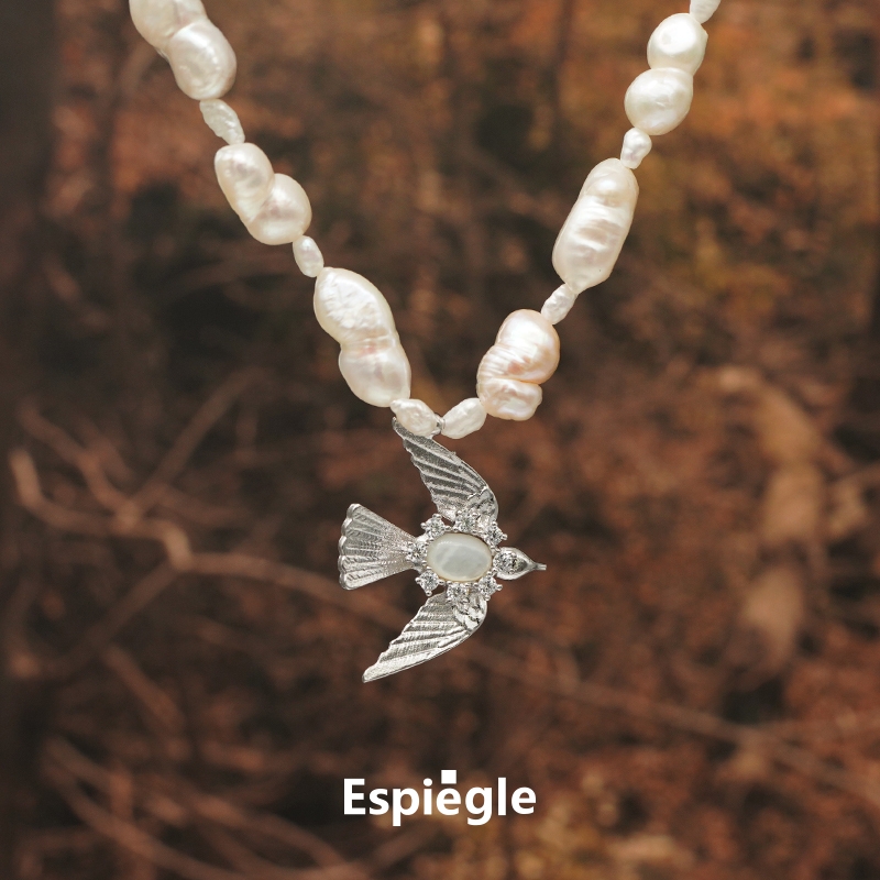 RosaLuck幸运珍珠小鸟项链